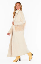 Load image into Gallery viewer, Mumu Sierrra Fringe Maxi Jacket
