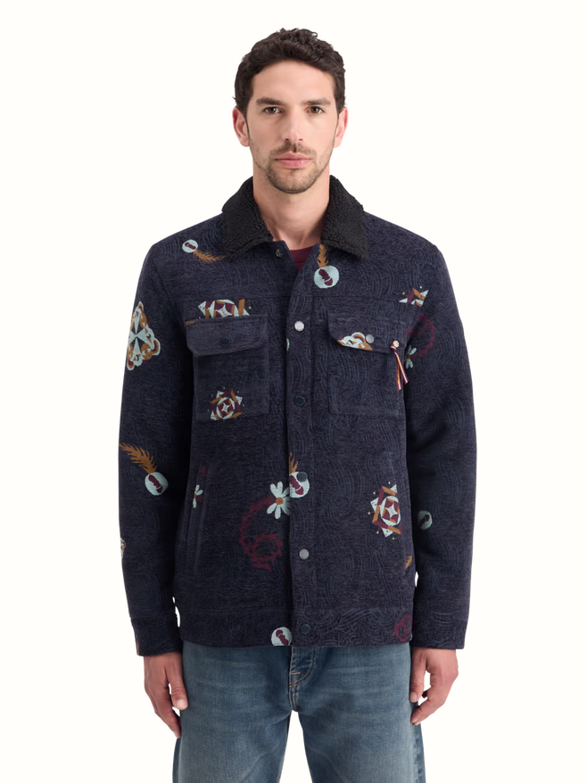 Scotch & Soda Swirl Poetry Jacquard Trucker