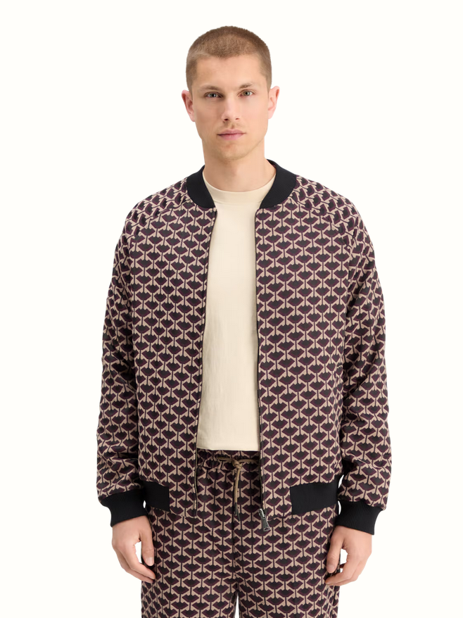 Scotch & Soda Reversible Jacquard Bomber Jacket