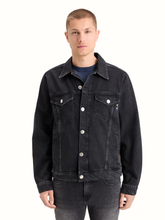 Load image into Gallery viewer, Scotch &amp; Soda Washed Black Denim Trucker Jacket
