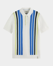 Load image into Gallery viewer, S&amp;S Structured Knitted Striped Polo
