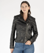 Load image into Gallery viewer, Mauritius Danielle Metallic Wash Stud Jacket
