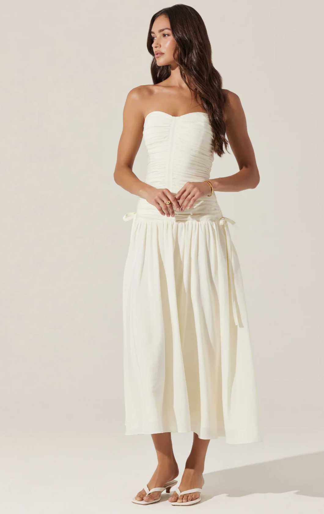 Astr Zori Strapless Dress