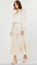 Load image into Gallery viewer, Current Air Pleated Tiered Midi Skirt
