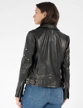 Load image into Gallery viewer, Mauritius Danielle Metallic Wash Stud Jacket
